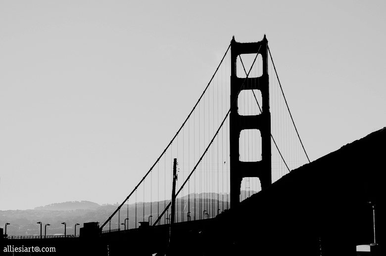Golden Gate Bridge in the morning, by Allie Siarto, Lansing Wedding Photographer