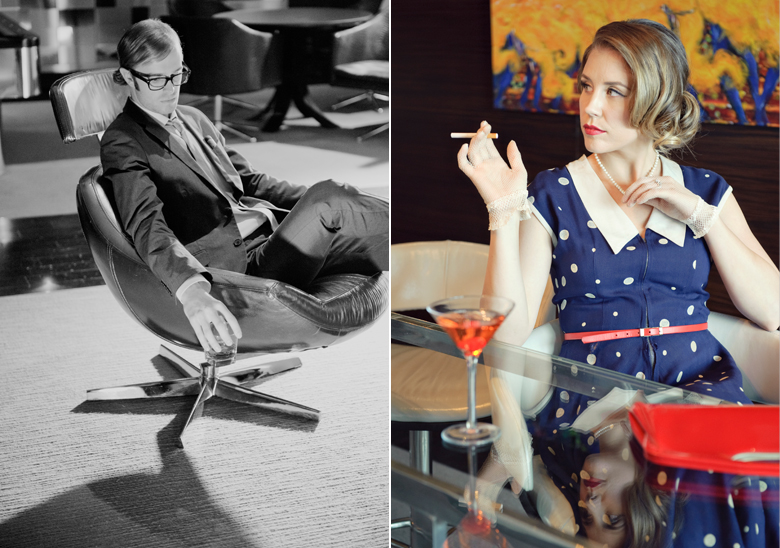Mad Men Styled Photo Shoot by Allie Siarto, Lansing wedding photographer