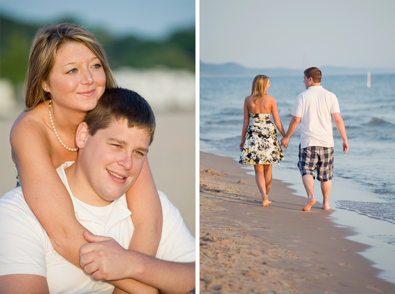 Grand Haven beach engagement session