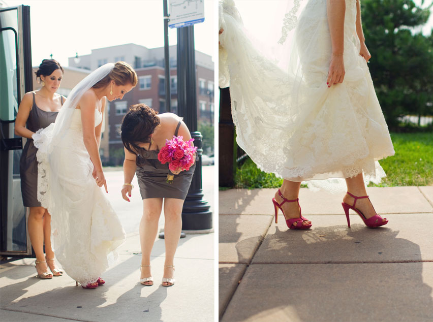 Arriving at the church, by Allie Siarto Photography, Lansing Wedding Photographers