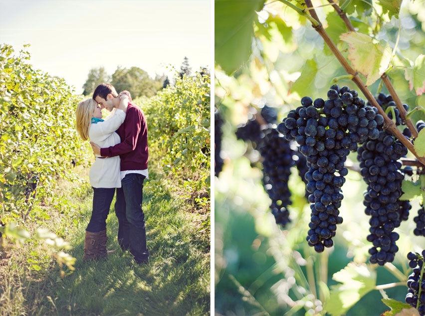 winery engagement session