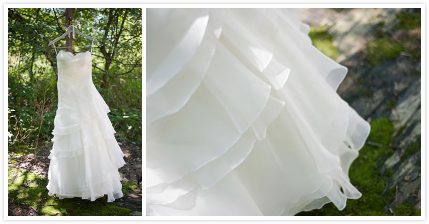 outdoor photography wedding dress in Michigan
