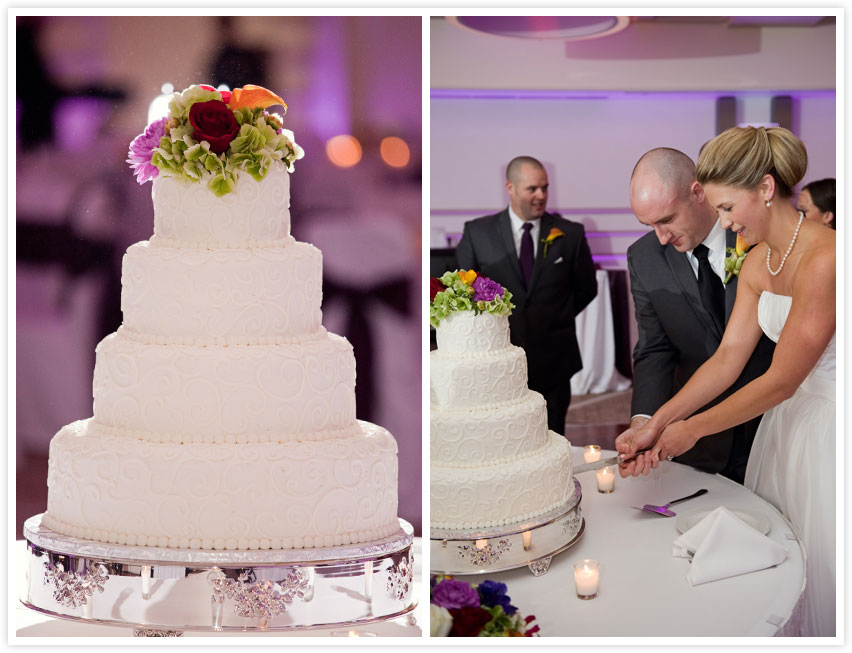 East Lansing Wedding Photography: Cutting cake, Kellogg Center Receptions photos