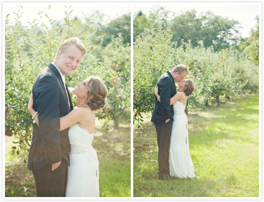 Orchard wedding photos