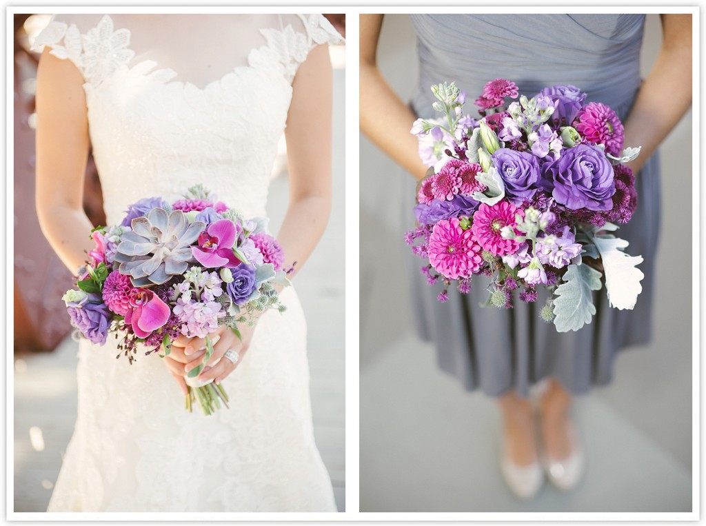 purple wedding bouquet inspiration