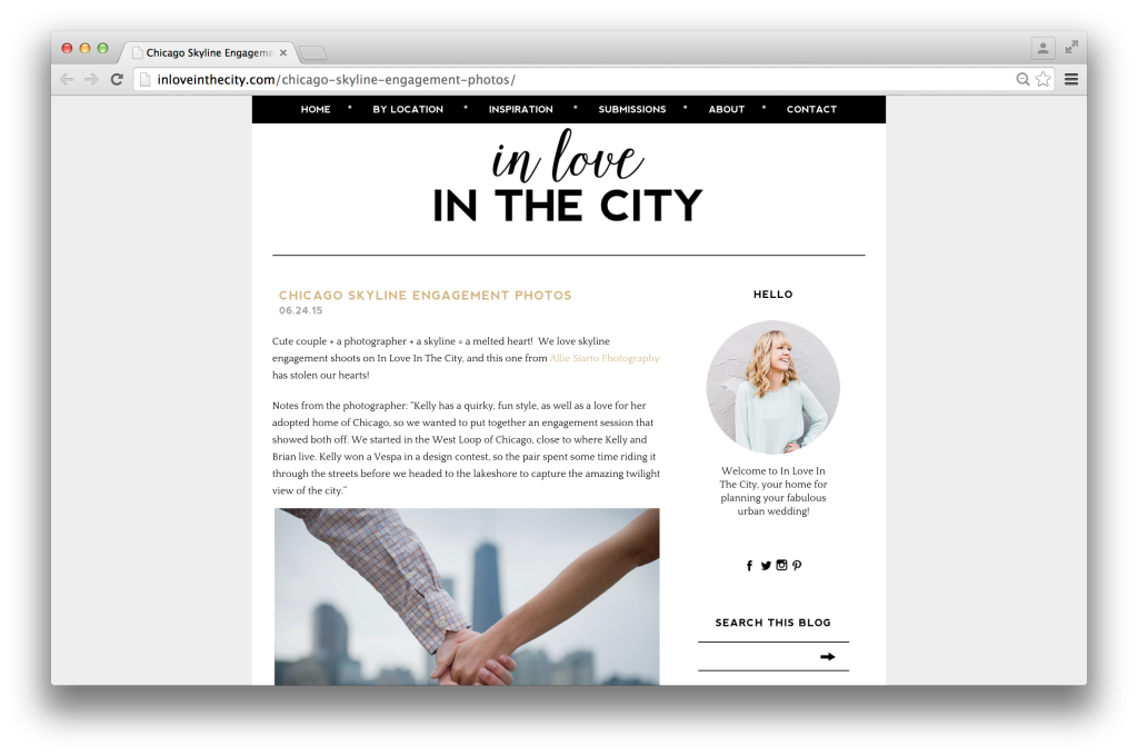 chicago engagement photos featured on In Love in the City