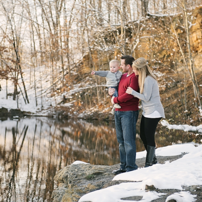 A Winter Family Session at Lincoln Brick Park