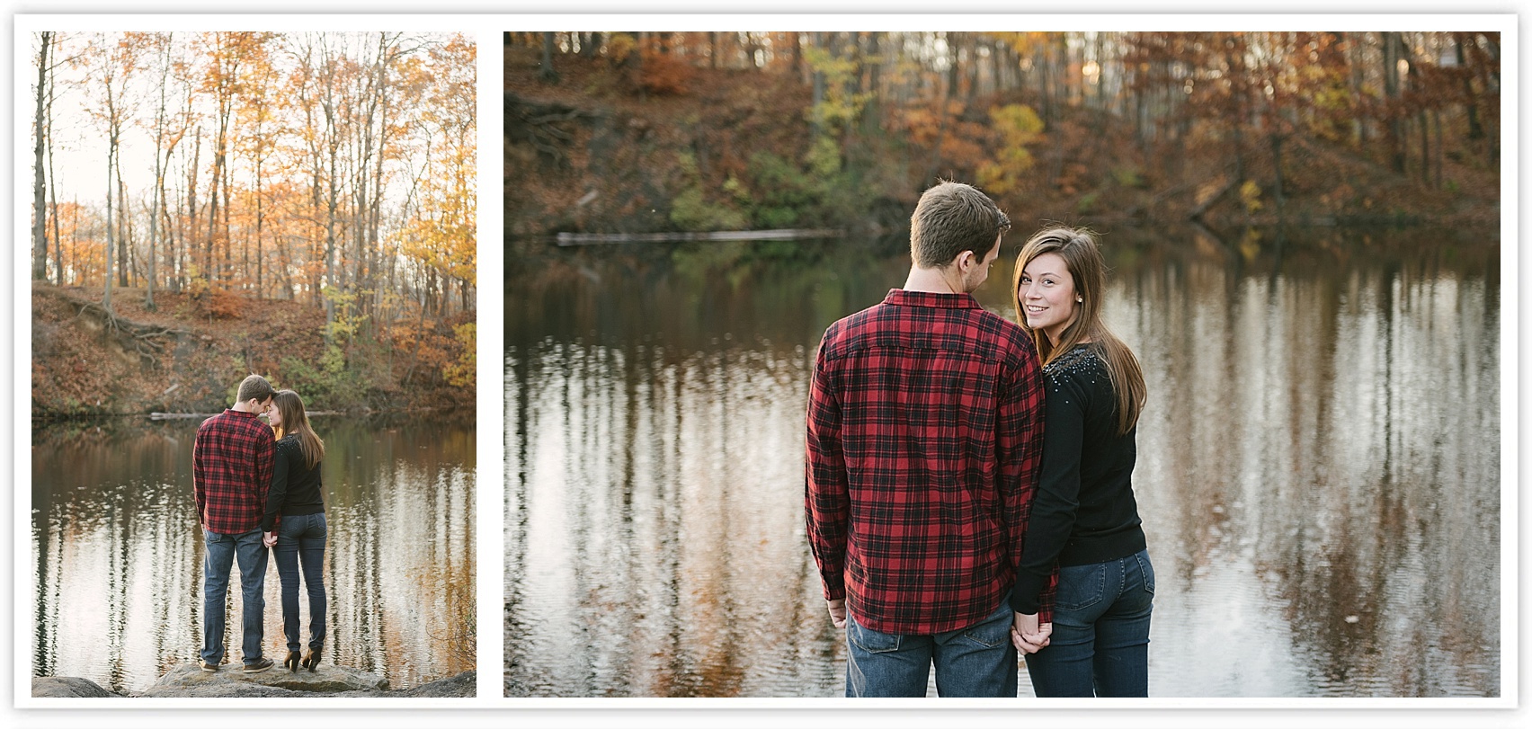 Lincoln Brick Park engagement photos in Grand Ledge, Michigan by Allie and Co. Photographers, photos by water in the Lansing area