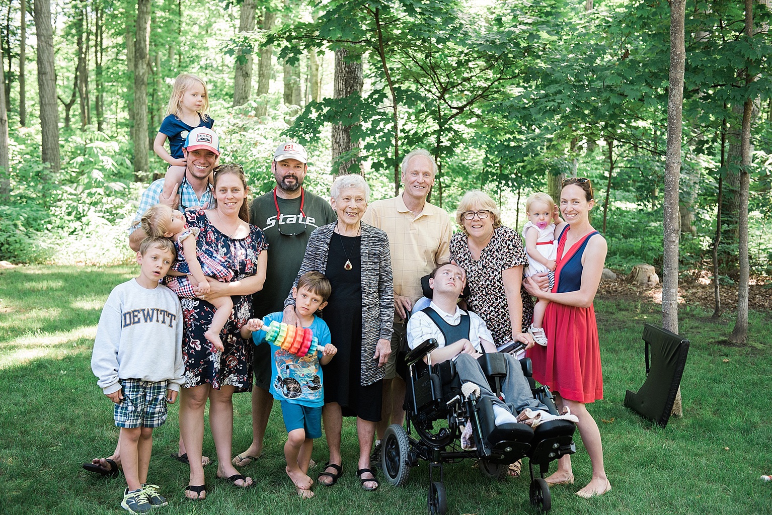 group family photo in Northport, Michigan