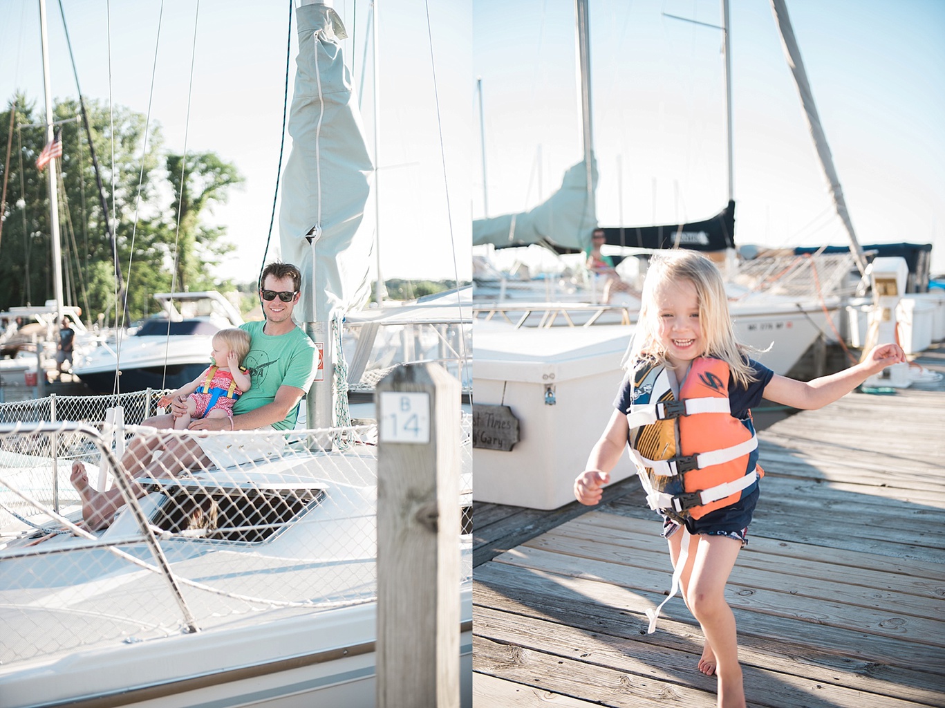 sailing with kids on a Catalina 30 sailboat