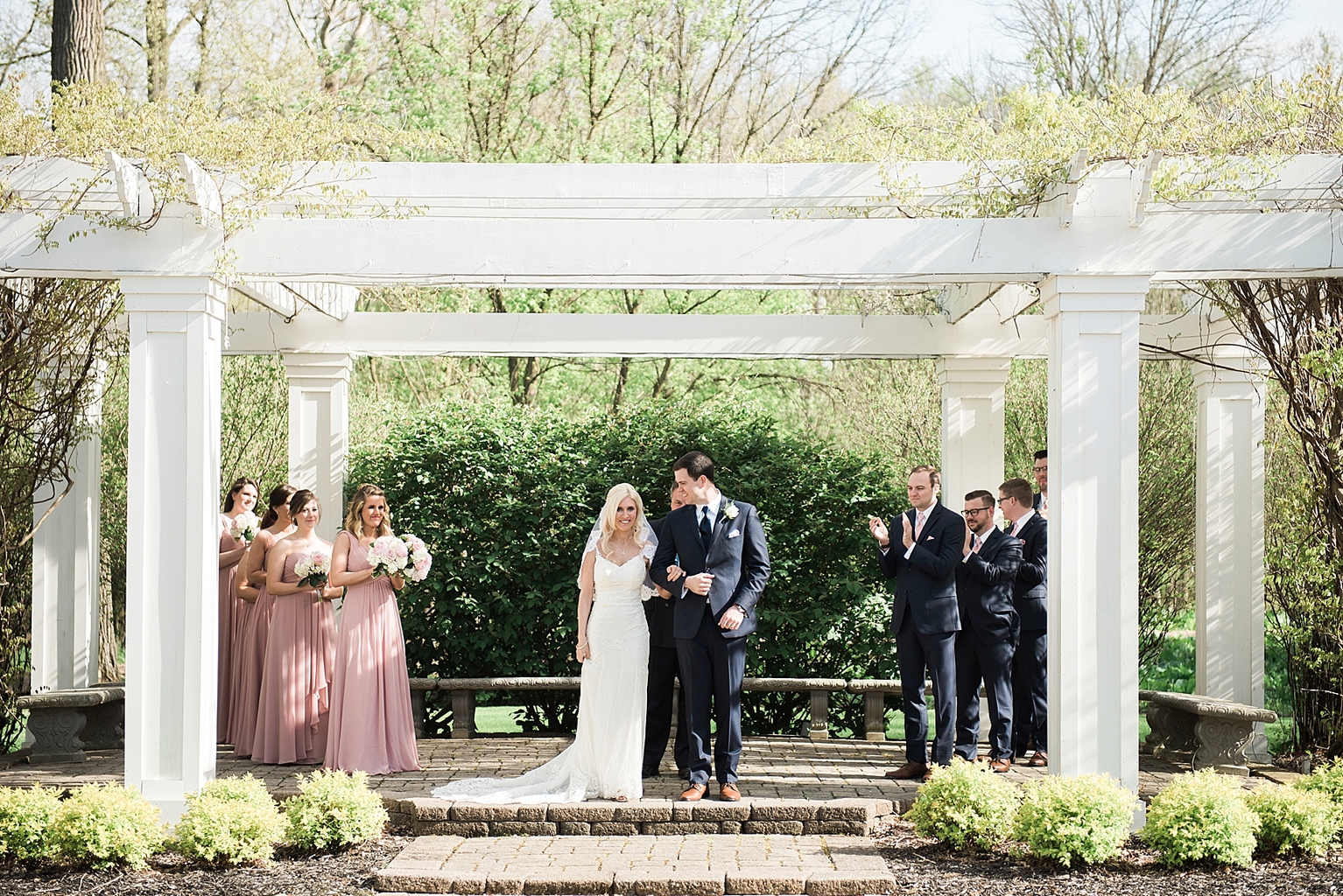 Wellers Carriage House wedding photos in Saline; ceremony photos