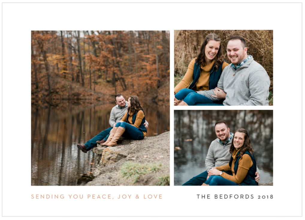 Modern Photo Collage Christmas Cards