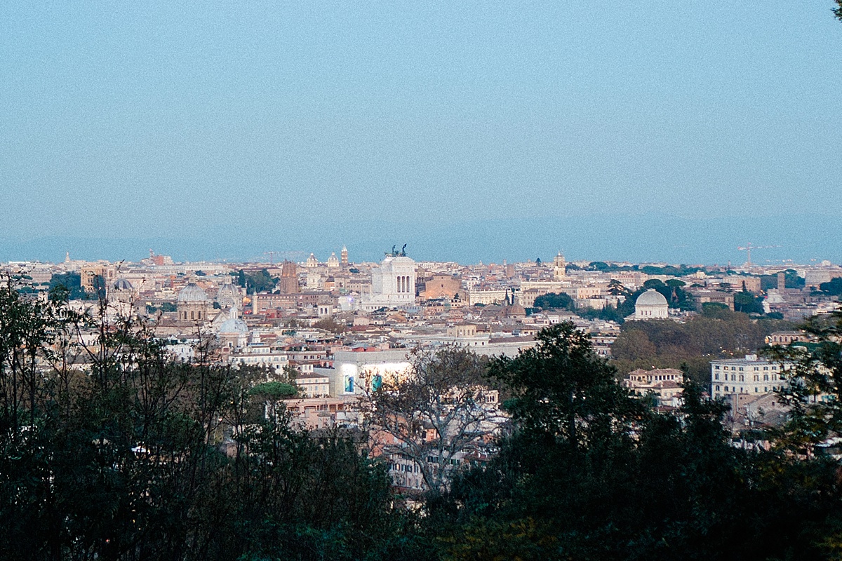 view overlooking the city in Rome