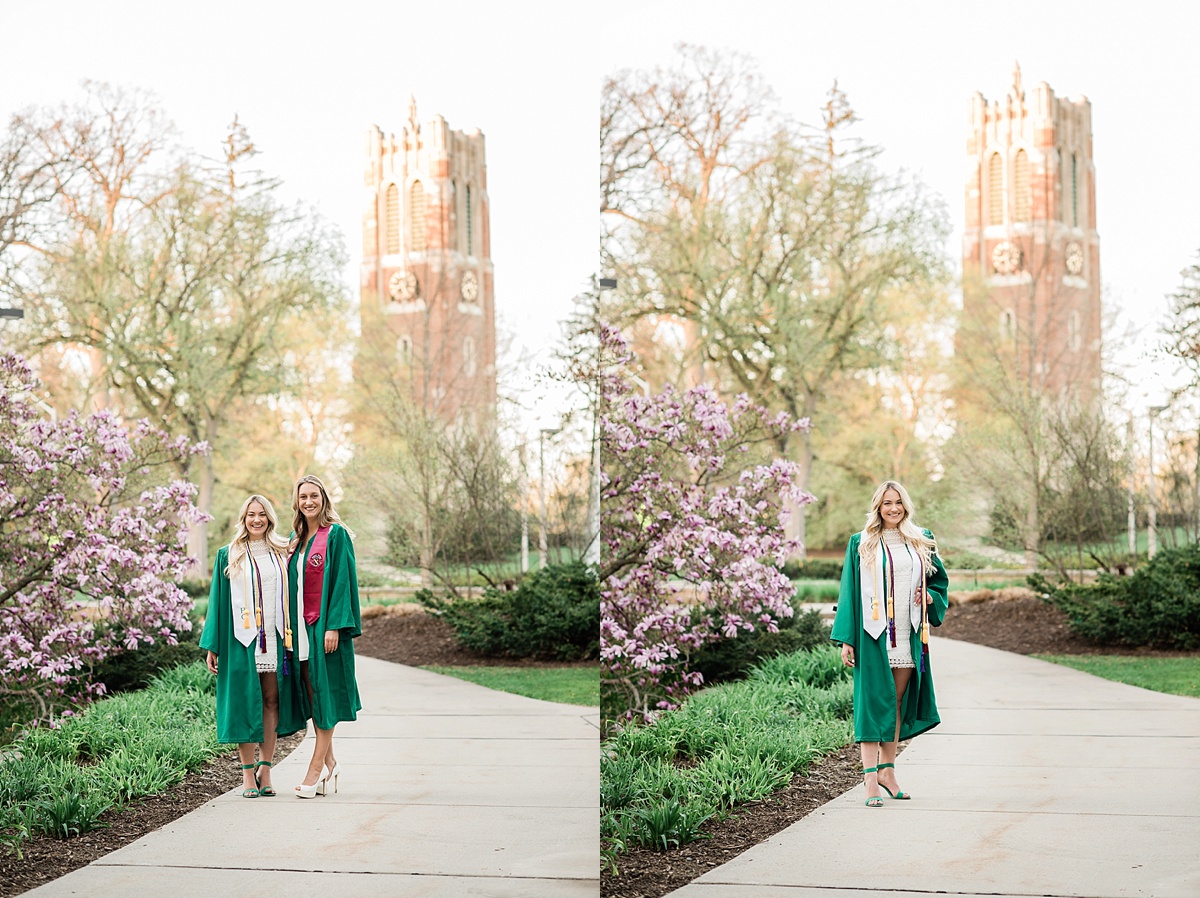 Michigan State senior photos by Beaumont Tower