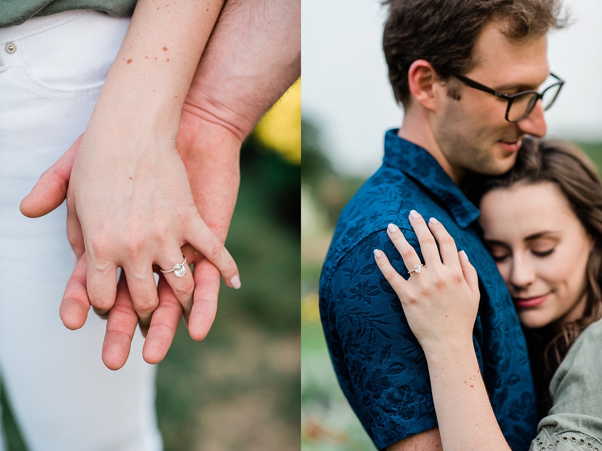 Chicago engagement photos at the Lincoln Park Conservatory