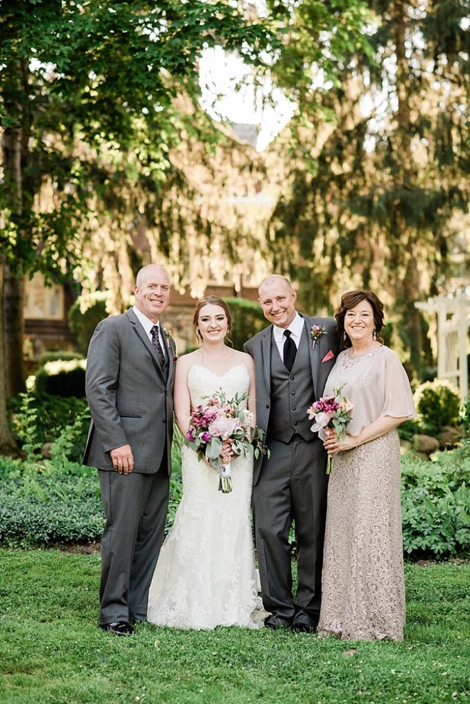 Family photos at The English Inn, by Allie & Co. Lansing wedding photography