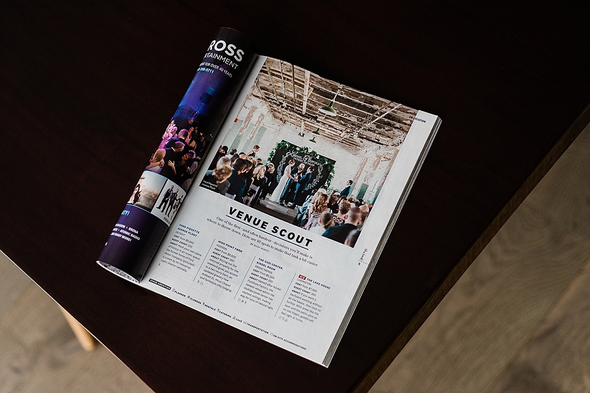 Allie Siarto Photography featured in The Knot Michigan printed magazine