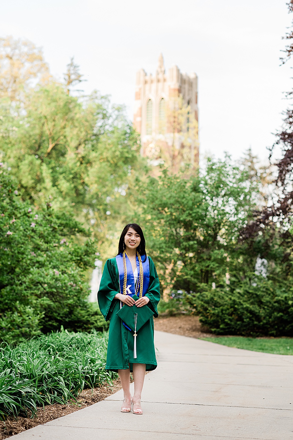 Michigan State Senior Graduation Pictures on Campus Allie & Co