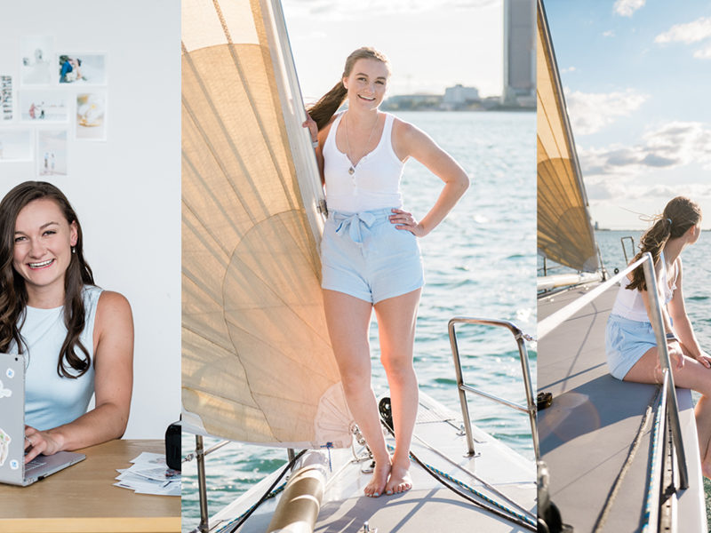 Inspiration: Studio + On Location Branding Photos – Sailing in the Detroit River