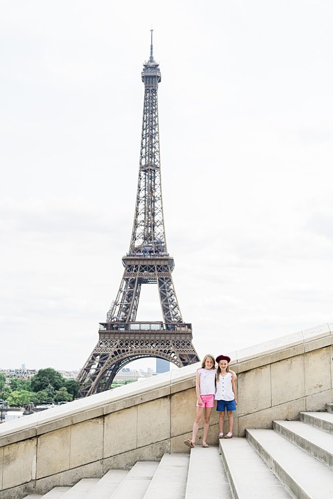 Visiting the Eiffel Tower in Paris, France with kids