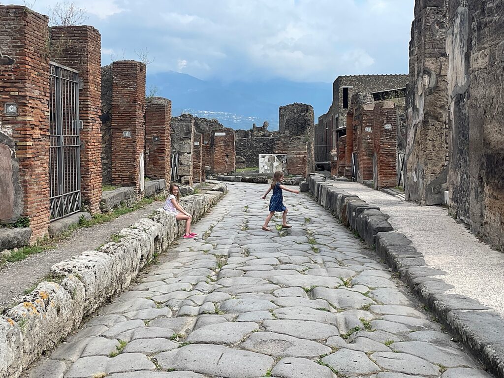 Visiting Pompeii with kids