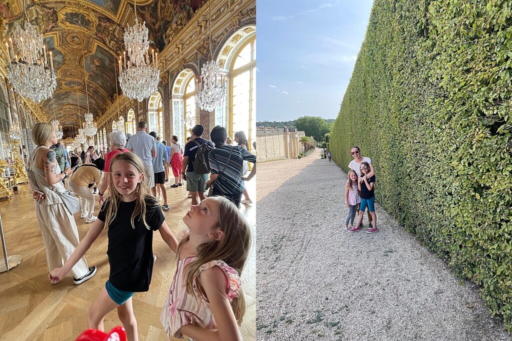 Visiting the Palace and Gardens of Versailles, France with kids